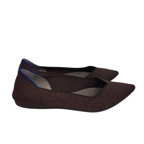 Rothy's Shoes - ROTHY'S The Point Shoes Womens Size 10.5 Brown Knit Flats Pointed Toe Eco